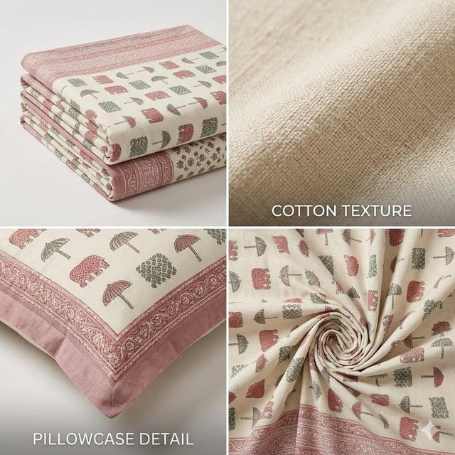 BEDSHEET  JAIPURI COTTON  PERCALE