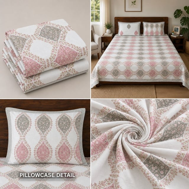 BEDSHEET  JAIPURI COTTON  PERCALE