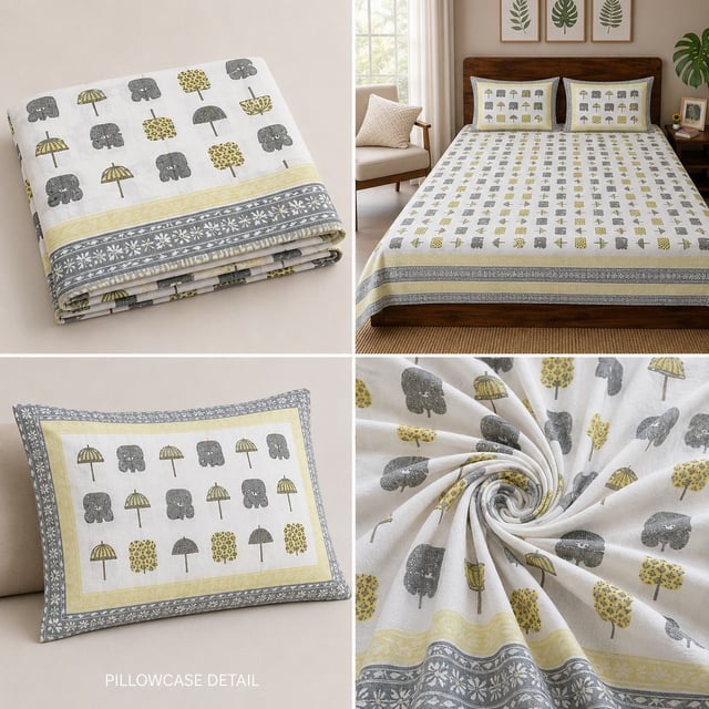 BEDSHEET  JAIPURI COTTON  PERCALE