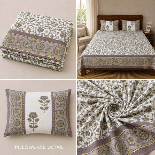 BEDSHEET COTTON JAIPURI DOUBLE BED