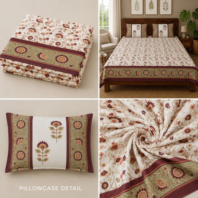 BEDSHEET COTTON JAIPURI DOUBLE BED