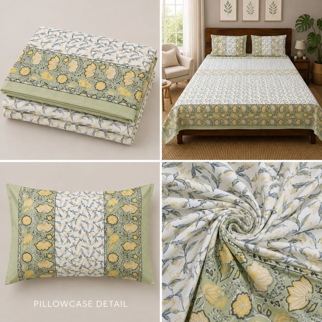BEDSHEET COTTON JAIPURI DOUBLE BED