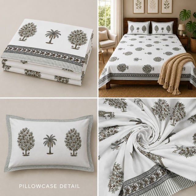 BEDSHEET COTTON JAIPURI DOUBLE BED
